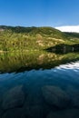 Lona Lases lake and Italian Alps - Trentino Italy Royalty Free Stock Photo