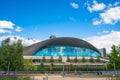 London Aquatics Centre in Queen Elizabeth Olympic Park, London,UK Royalty Free Stock Photo