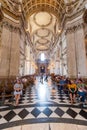 Inside the famous Angelical St. Paul's Cathedral, London