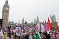 London Austerity Protest Royalty Free Stock Photo