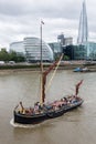 London Barge on the Thames