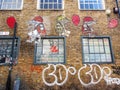 London beautiful street art, workart in Shoreditch, East London Royalty Free Stock Photo