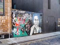 London beautiful street art, workart in Shoreditch, East London Royalty Free Stock Photo