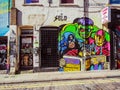 London beautiful street art, workart in Shoreditch, East London Royalty Free Stock Photo