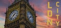 London Big Ben - The Elizabeth Tower is the clock tower of the Palace of Westminster