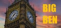 London Big Ben - The Elizabeth Tower is the clock tower of the Palace of Westminster Royalty Free Stock Photo