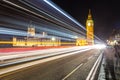 London Big Ben and traffic on Westminster Bridge Royalty Free Stock Photo