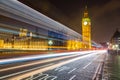 London Big Ben and traffic on Westminster Bridge Royalty Free Stock Photo