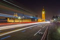 London Big Ben and traffic on Westminster Bridge Royalty Free Stock Photo