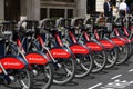 London bike hire station