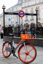 London - Bike sharing at Piccadilly Circus