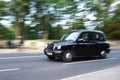 London black cab in high street, Oxford Royalty Free Stock Photo