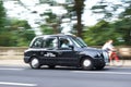 London black cab in high street, Oxford Royalty Free Stock Photo