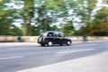 London black cab in high street, Oxford Royalty Free Stock Photo