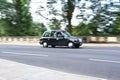 London black cab in high street, Oxford Royalty Free Stock Photo