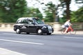 London black cab in high street, Oxford Royalty Free Stock Photo