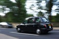 London black cab in high street, Oxford Royalty Free Stock Photo