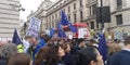 London Brexit referendum demonstration march Royalty Free Stock Photo