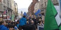 London Brexit referendum demonstration march Royalty Free Stock Photo