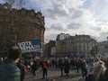 London Brexit referendum demonstration march Royalty Free Stock Photo