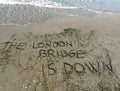 The London Bridge is Down is the code name of the operations and Royalty Free Stock Photo