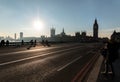 London Bridge leading to Houses of Parliament