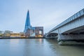 London Bridge leads towards The Shard