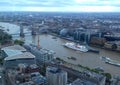 London Bridge view from Sky Garden Royalty Free Stock Photo