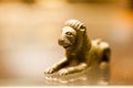 LONDON, BRITISH MUSEUM. Bronze reclining lion Royalty Free Stock Photo