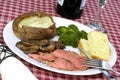 London Broil Steak Dinner Royalty Free Stock Photo