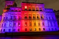 London buildings lit for Brexit