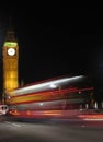 London bus at night