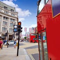 London bus Oxford Street W1 Westminster Royalty Free Stock Photo