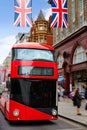 London bus Oxford Street W1 Westminster Royalty Free Stock Photo