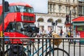 London Bus Piccadilly Circus in UK Royalty Free Stock Photo