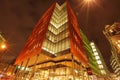 London business building at night Royalty Free Stock Photo