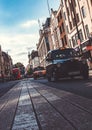 London cab in oxford street