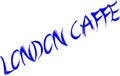 London Caffe sign Royalty Free Stock Photo