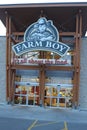London, Canada - May 05 2018: The exterior of Farmboys Supermarket, Ontario. Farm Boy is a Canadian food retailer