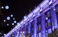 London Christmas Lights on Oxford Street Royalty Free Stock Photo