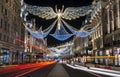 London Christmas Lights Royalty Free Stock Photo