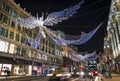 London Christmas Lights Royalty Free Stock Photo