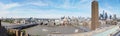 Wide panoramic view of London