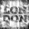 London city art. England street graphic style. Fashion stylish print. Template apparel, card, label, poster. emblem, t-shirt stamp Royalty Free Stock Photo