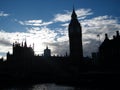 Big Ben silhouette Royalty Free Stock Photo