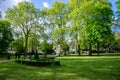 London city / England: Trees in Russell Square park Royalty Free Stock Photo