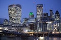 London City Hall Building and Tower Bridge on November 18, 2016 in London, UK. The City hall building has an unusual, bulbous sha