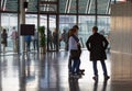 LONDON, City Hall interior with people