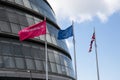 London city hall. It serves as the office for the mayor of London and London Assembly Royalty Free Stock Photo