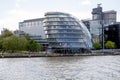 London city hall. It serves as the office for the mayor of London and London Assembly Royalty Free Stock Photo